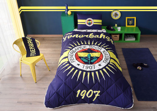 Taç Lisanslı Fenerbahçe Tek Kişilik Yorgan Seti resmi