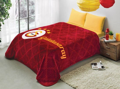 Taç Lisanslı Galatasaray Stripe Çift Kişilik Battaniye 220X240 resmi